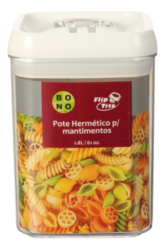 Pote Hermético Flip Tite 1,8 Litros