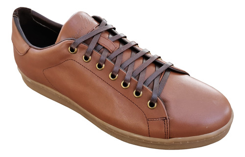 Tenis Sneaker Casula Piel Genuina Brandy Total