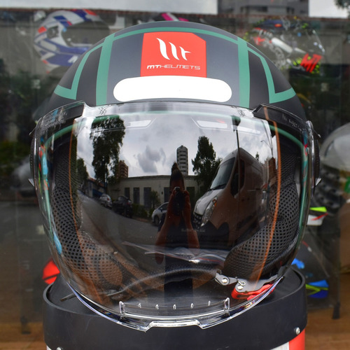 Capacete Aberto Masculino Mt Viale Sv Gam C26 Moto Oculos