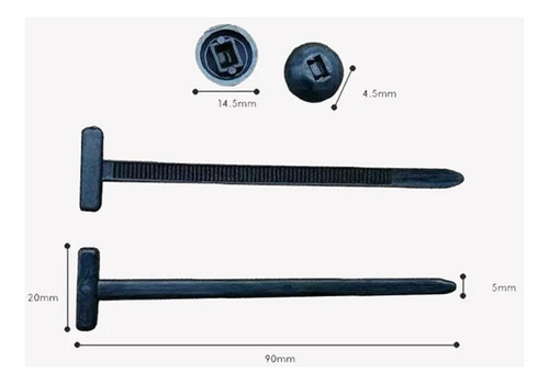 * 50 Heavy Duty Self-locking Nylon Universal Cable Tie