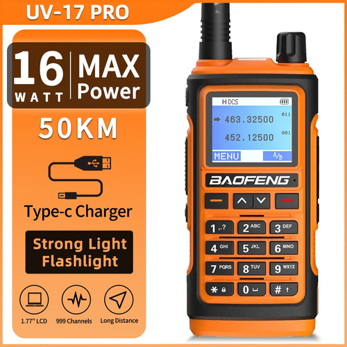 Baofeng Uv-17r Pro 16w 999 Canales Similar Al Baofeng Uv-9r 