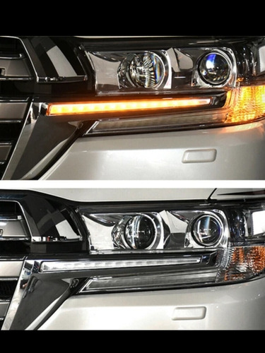 Platina De Faro Led De Land Cruiser 200cromada