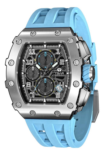 Reloj Tsar Bomba Tonneau Analógico Para Hombre, 50 M, Resist