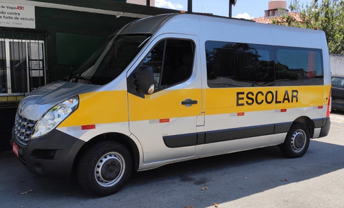Renault Master 2019 Escolar 19+1 Lugares Prata Completa
