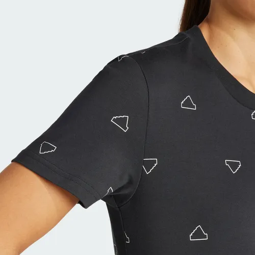 Camiseta Essentials Monogram Ajustada Estampada Is4076 Adida