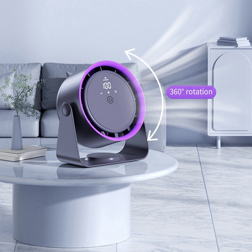 Ventilador Eléctrico Silencioso De Escritorio Con Rotación D