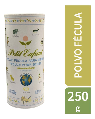 Petit Enfant Polvo Fécula Para Bebés Hipoalergenico 250g