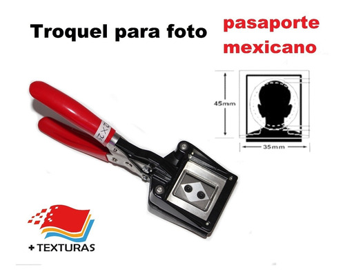 Troquel Fotos Pasaporte Mexicano 3.5x4.5cm