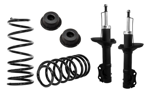 Kit Amortiguadores Bases Resortes Ag P/ Vw Jetta A2 87-92del