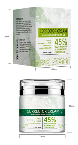 Crema Aclaradora, Blanqueadora, Hidratante Para Mujeres Y Ro