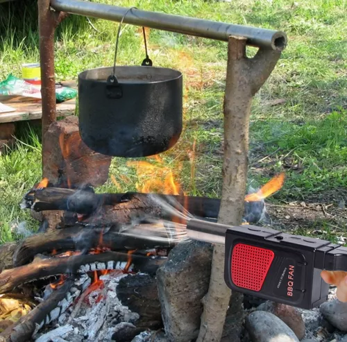 Soplador de fuego eléctrico portátil para asar a la parrilla Kit