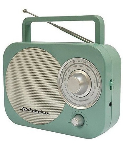 Radio Amfm Transportable Studebaker Radio En Color Cerceta V