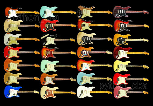 Pósters Guitarras Fender Gibson Etc. - 42x30 Cm. - Nuevos.