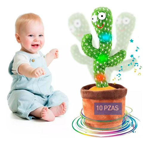 10 Cactus Bailarin Peluche Juguete Para Niño De Felpa