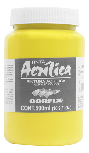 Tinta Acrílica Corfix 500ml 50 Amarelo Claro
