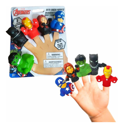 Marvel Avengers Marionetas Kit De 5 Personajes Para Niños