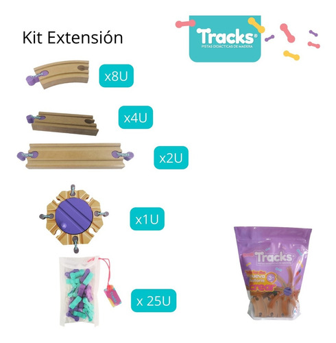 Imagen 3 de 8 de Vías Tren Madera + Cambio De Vías Compatible Trencity/hape