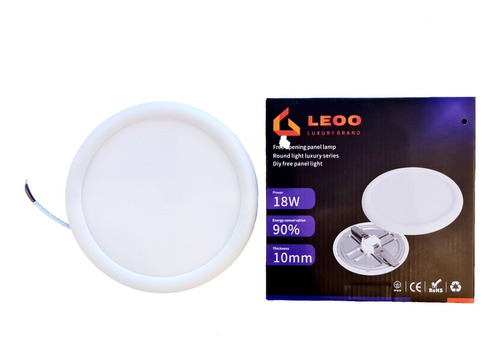 Foco Led Panel Plafon Embutido 18w Alta Potencia En Iluminac