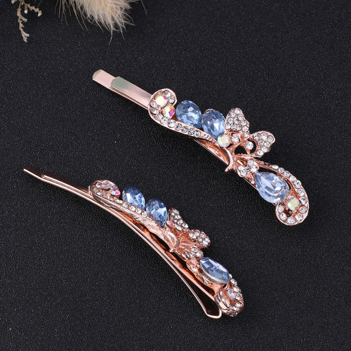 X Pasadores Con Diamantes De Imitación Para Mujer, Diseño