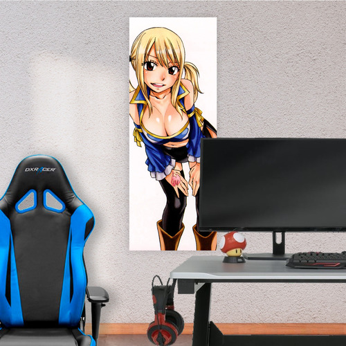 Cuadro Grande 30x80 Cm Fairy Tail Lucy Arco Grandes Magicos