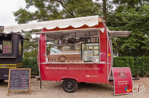 Trailer Food Truck - Modelo Retrô - Fabricação Sob Encomenda
