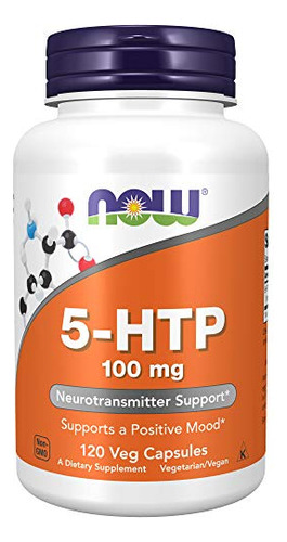 Supplement Now 5-htp 100mg Neurotransmissor Support 120 Cáps