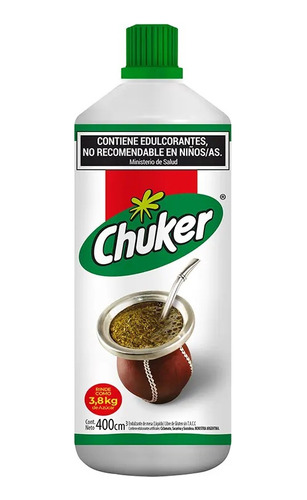 Edulcorante Chuker 400 Cc Cero Calorias Pack X 6 Unidades 