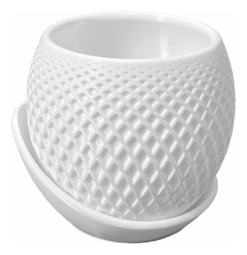 Maceta Moderna Minimalista De Plástico Con Base