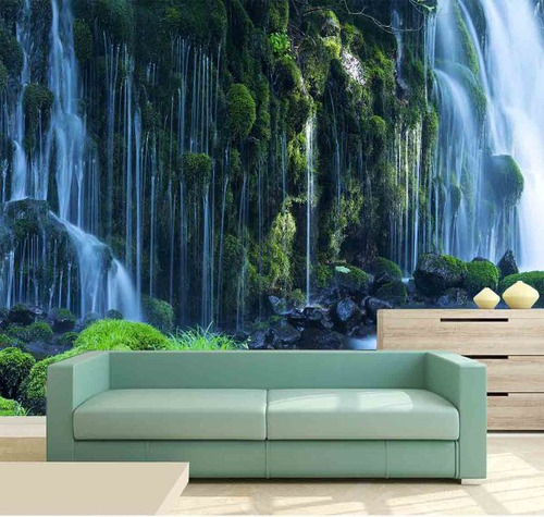 Papel De Parede - Paisagens Cachoeira 3d 3,75m² Na 040