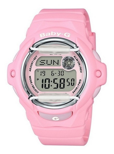 Reloj Dama Baby-g Casio | Bg-169r-4cdr | Color De La Correa Rosa Color Del Bisel Rosa Color Del Fondo Blanco