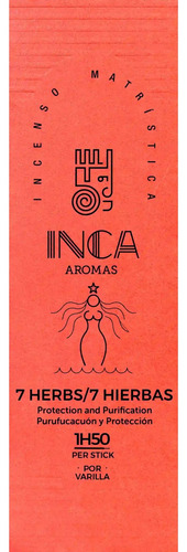 Kit C/ 2 Incenso 7 Ervas Com 4 Varetas - Inca Aromas