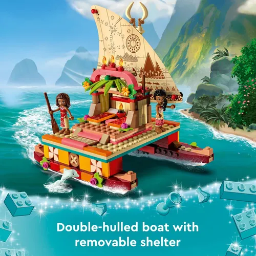Lego Disney Princesa Moana Y Sina Bote Con Delfin