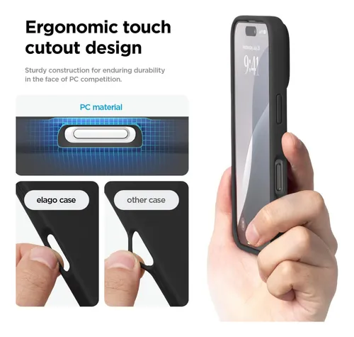 Estuche Forro Funda En Silicona + Vidrio Para iPhone 16 Plus