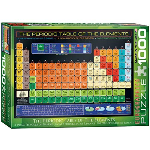 Puzzle Eurographics Tabla Periódica De Elementos 1000 Pieza 