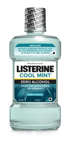 Listerine Enjuague Bucal Cool Mint Zero 1 Litro / Kapiva