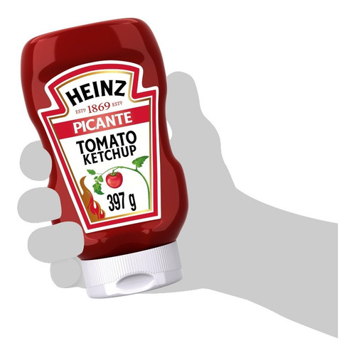Imagem 2 de 4 de Ketchup Heinz Picante 397g