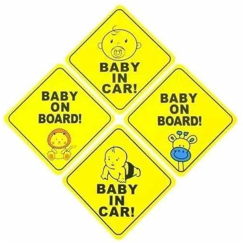 Letrero Baby On Board Bebe A Bordo Seguridad Auto Seguridad