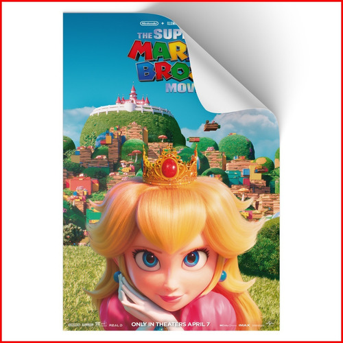 Poster Adherible Pelicula Super Mario Bros #3 - 52x35cm