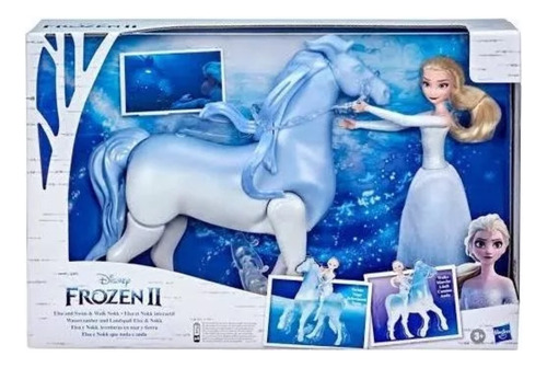 Muñeca Elsa Y Caballo Nokk Frozen 2 Aventuras En Mar Y Tierr