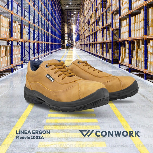 Imagen 9 de 10 de Calzado De Seguridad Conwork Línea Ergon 103za Titan Camel