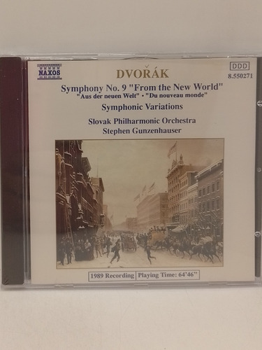 Dvorak Symphony N.9 From The New World Cd Nuevo