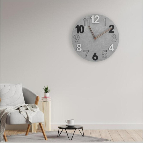 Reloj De Pared Reloj De Pared Decorativo De 12 Pulgadas Gris