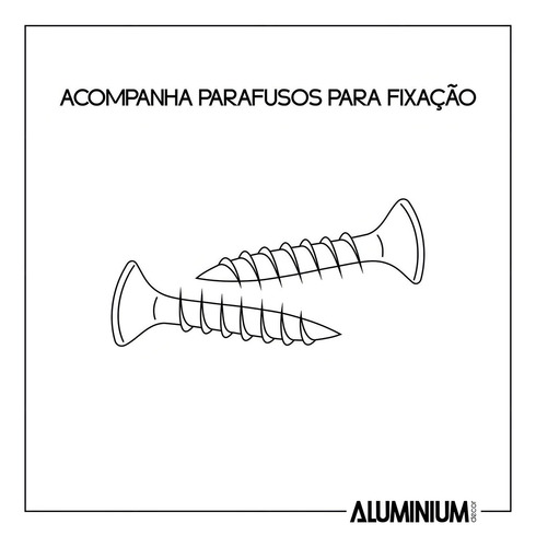 Asas móviles de aluminio Clean Gold, 180 mm, decoración de aluminio