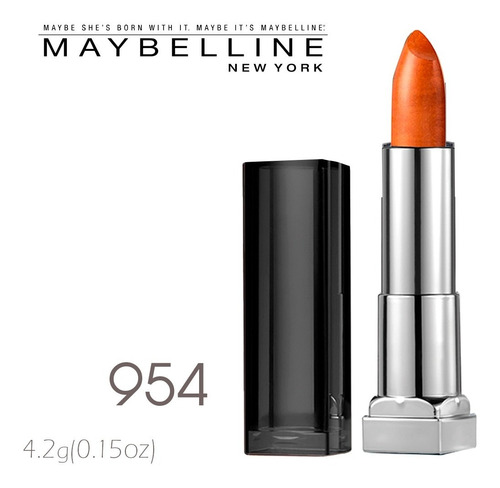 Imagen 1 de 5 de Labial Indeleble Larga Duración Metalico Maybelline 4.2g