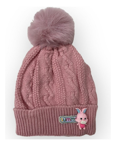Gorrito Bebé Invierno Liso Trenzado