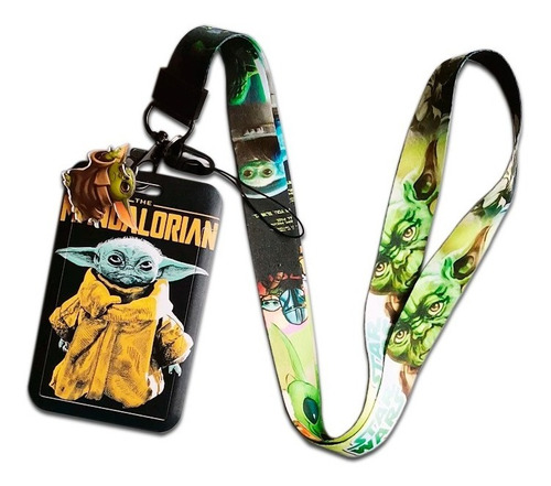 Porta Carnet Identificación Y Lanyard The Mandalorian