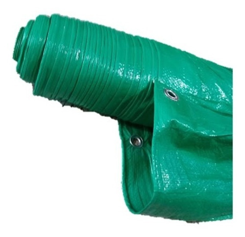 Cubre Cerco De Rafia Verde C/ojales 1.85x50 