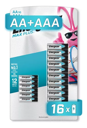 Pilas Alcalinas AAA 2 UN Energizer Max Plus