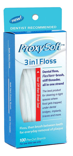 Proxysoft Hilo Dental 3 En 1 Para Un Hilo Dental Ptimo  6 Pa