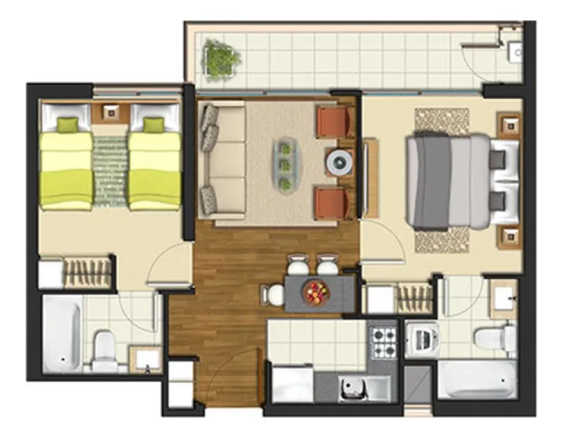 Imagen 4 de 20 de Metro San Miguel2d/2b$530.000 Directo Dueño Prq El Llano Sub